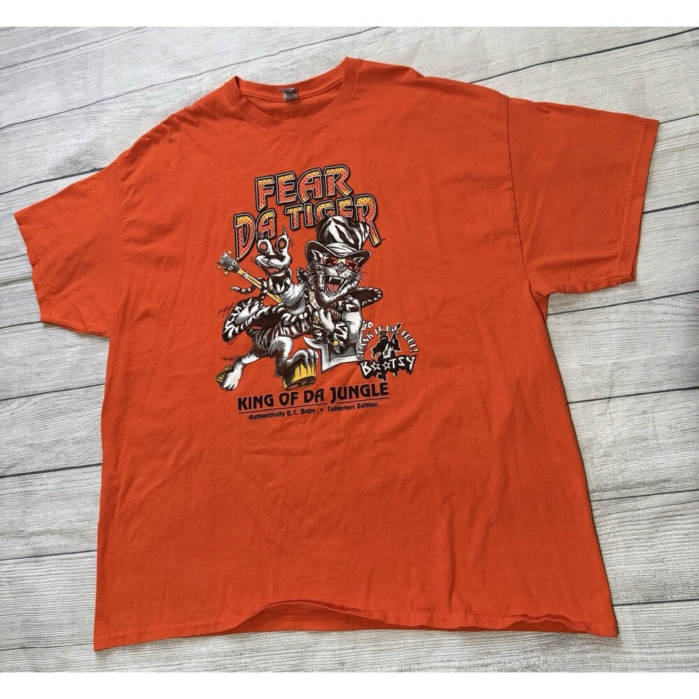 Bootsy Collins Cincinnati Bengals T Shirt Fear Da Tiger XL? No Tag See Dimension